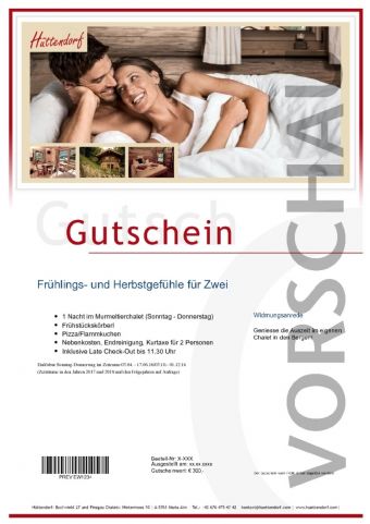 Frühlings- und Herbstgefühle für Zwei