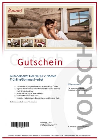 Kuschelpaket Deluxe für 2 Nächte