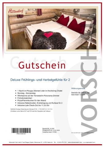 Deluxe Frühlings- und Herbstgefühle für 2