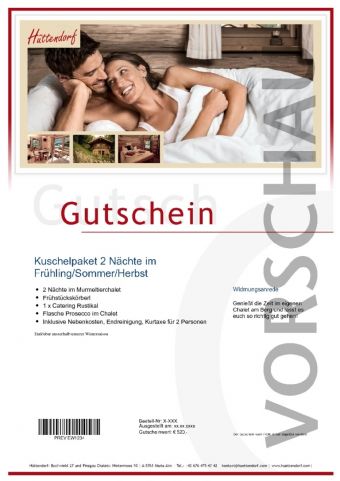 Kuschelpaket 2 Nächte